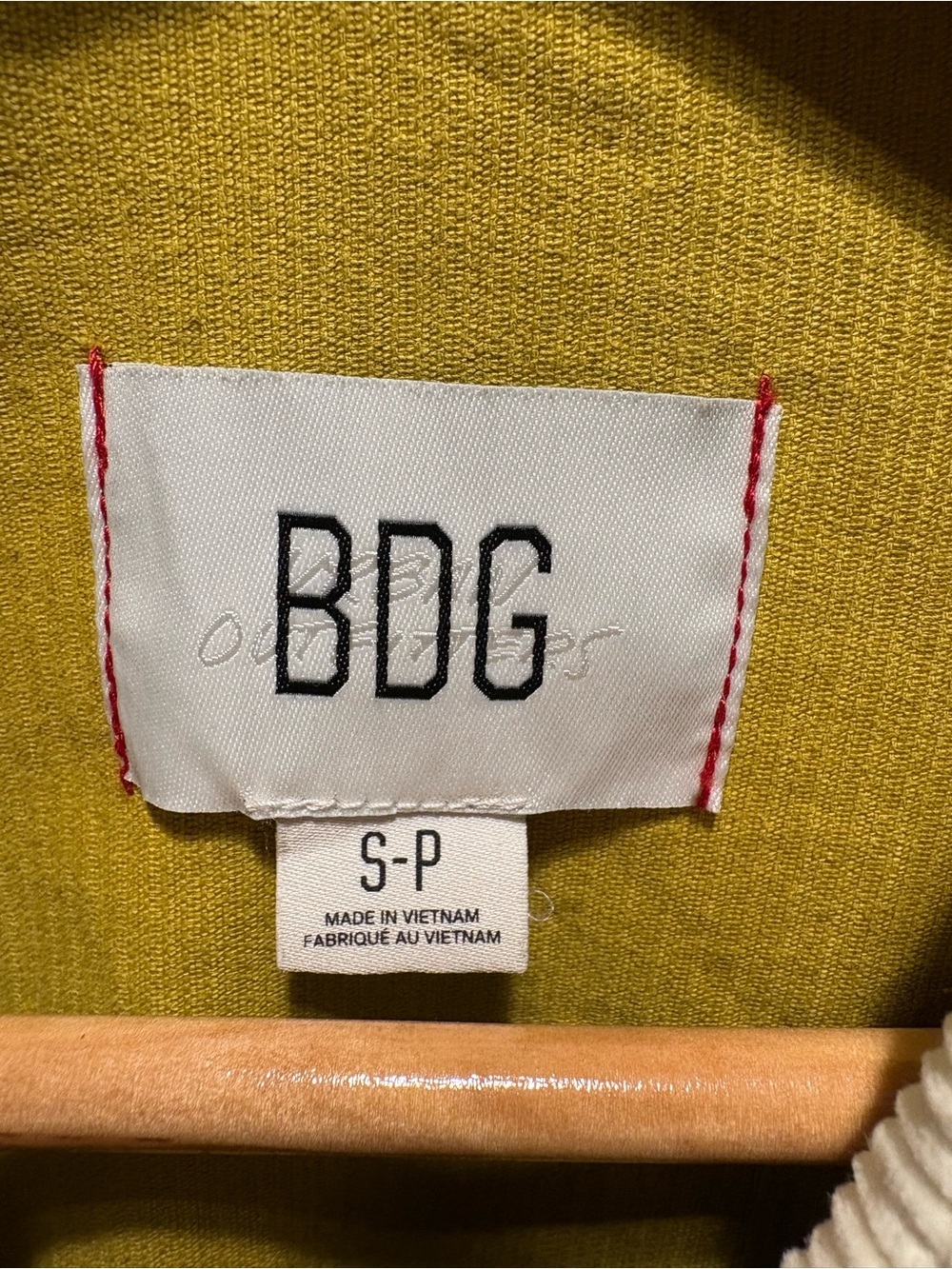 BDG Colorblock Corduroy Overshirt Jacket in Pink, Mustard, Navy & Cream SZ S - Picture 6 of 8